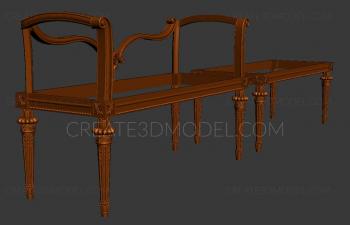 Set of furniture (KMB_0247) 3D model for CNC machine